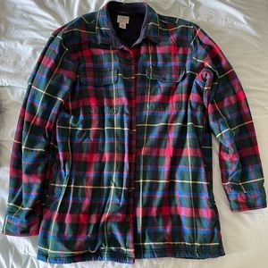 L.L. Bean fleece lined flannel shirt, XL-tall